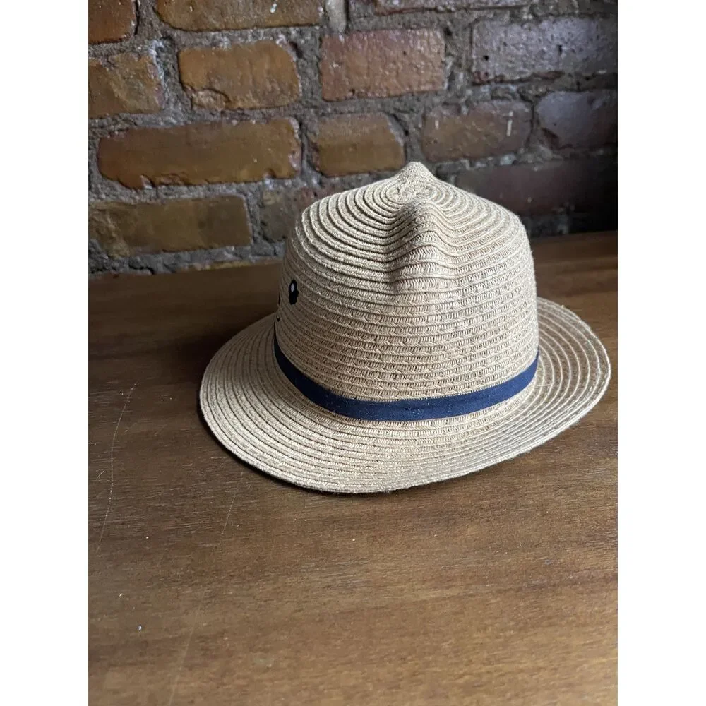 The Children’s Place Baby Bear Straw Sun Hat 0-6 Months Natural NWT